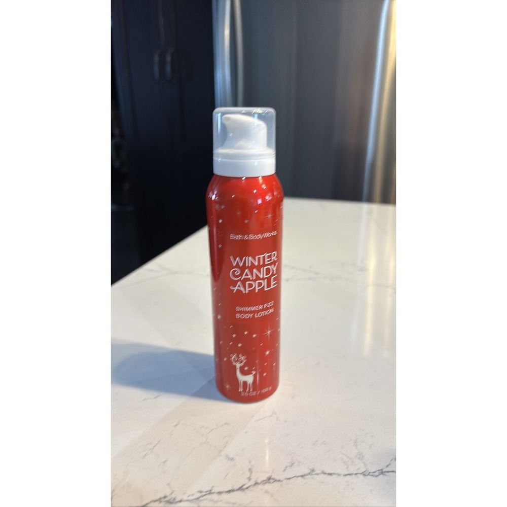 Bath & Body Works Winter Candy Apple Shimmer Fizz Lotion 3.5 oz